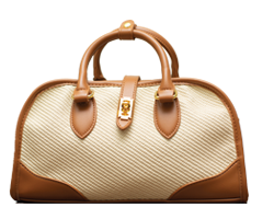 HANDBAG 8856. WHITE AND BROWN COLOR QUALITY 100%